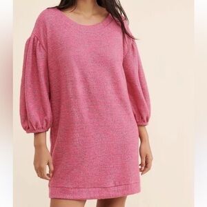 Anthropologie Oversized Pink Dress
